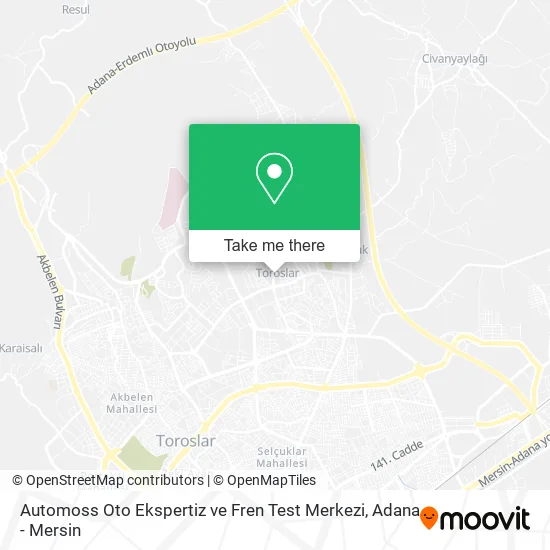 Automoss Oto Ekspertiz ve Fren Test Merkezi map
