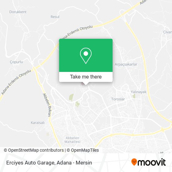 Erciyes Auto Garage map