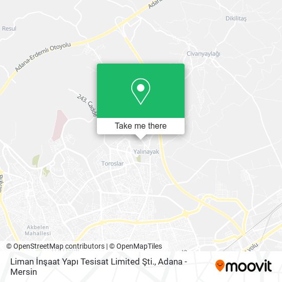 Liman İnşaat Yapı Tesisat Limited Şti. map
