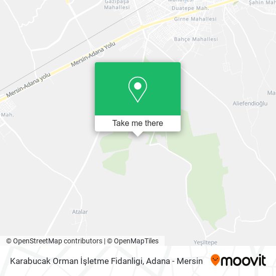 Karabucak Orman İşletme Fidanligi map