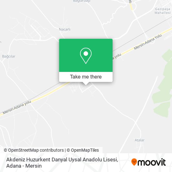 Akdeniz Huzurkent Danyal Uysal Anadolu Lisesi map