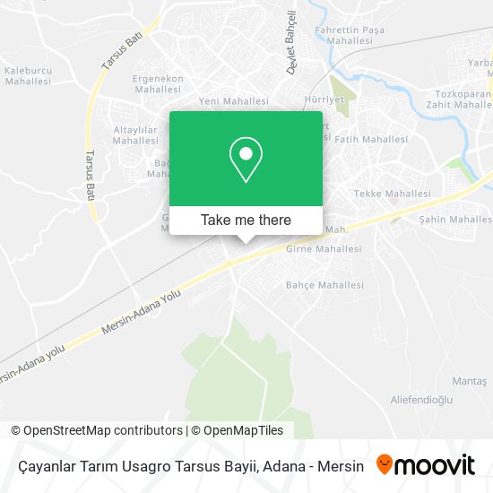 Çayanlar Tarım Usagro Tarsus Bayii map