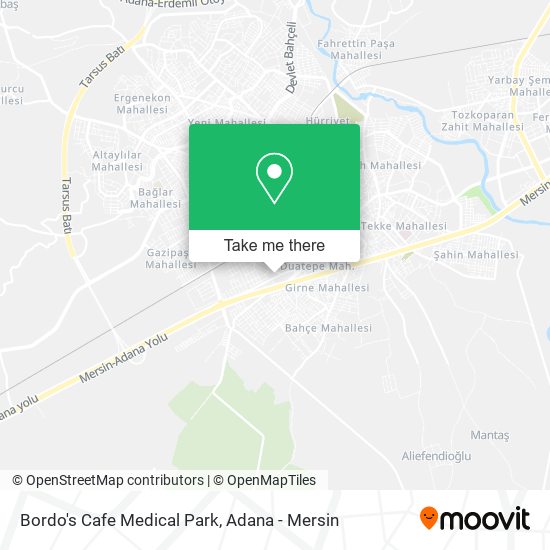 Bordo's Cafe Medical Park map
