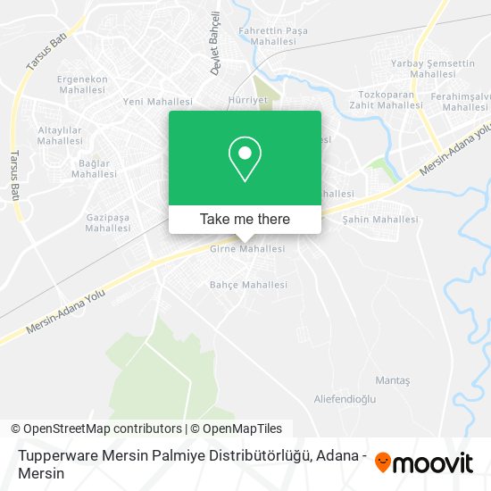 Tupperware Mersin Palmiye Distribütörlüğü map