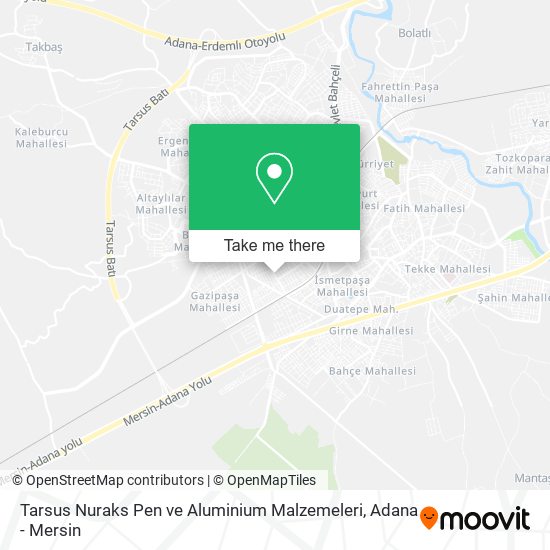 Tarsus Nuraks Pen ve Aluminium Malzemeleri map