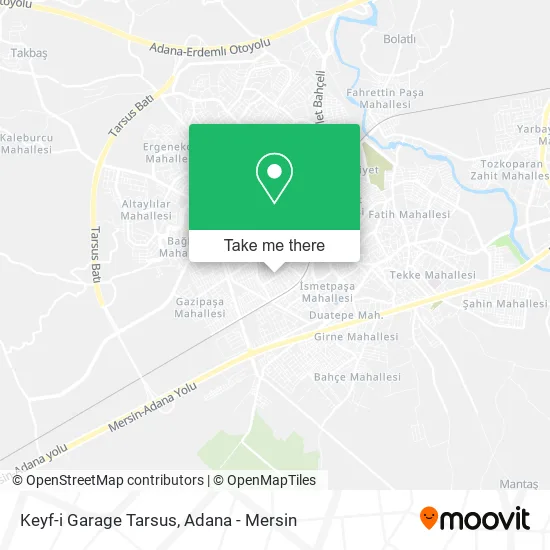 Keyf-i Garage Tarsus map