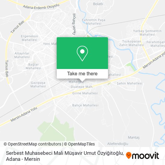 Serbest Muhasebeci Mali Müşavir Umut Özyiğitoğlu map