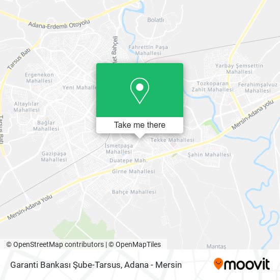 Garanti Bankası Şube-Tarsus map