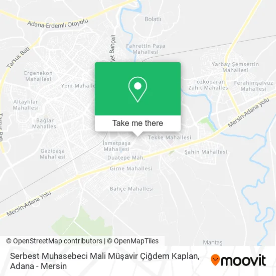 Serbest Muhasebeci Mali Müşavir Çiğdem Kaplan map