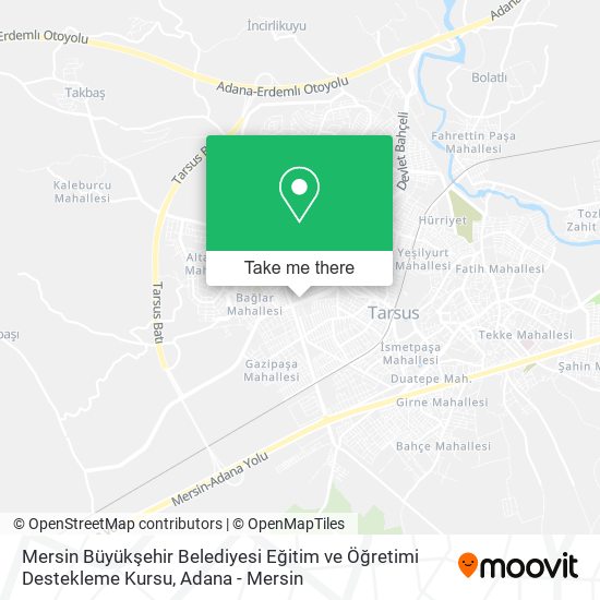 Mersin Büyükşehir Belediyesi Eğitim ve Öğretimi Destekleme Kursu map