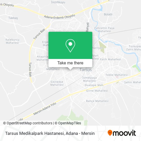 Tarsus Medikalpark Hastanesi map