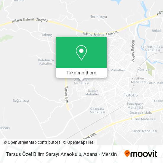 Tarsus Özel Bilim Sarayı Anaokulu map