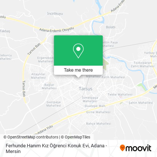 Ferhunde Hanım Kız Öğrenci Konuk Evi map