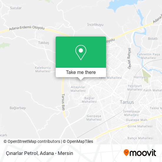 Çınarlar Petrol map
