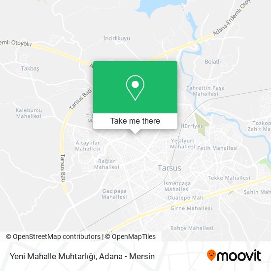 Yeni Mahalle Muhtarlığı map