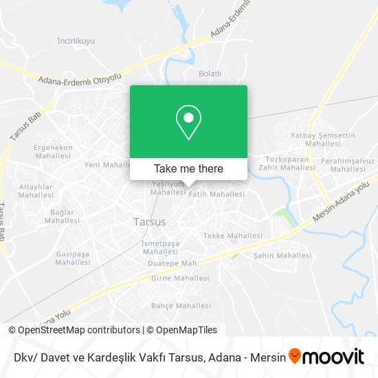 Dkv/ Davet ve Kardeşlik Vakfı Tarsus map