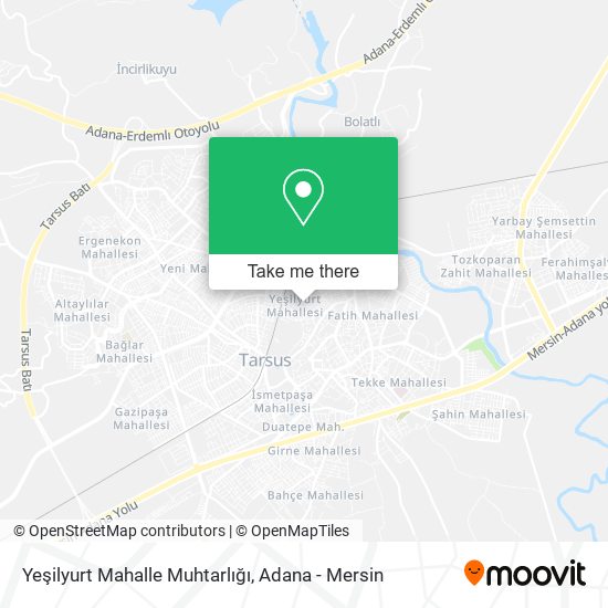 Yeşilyurt Mahalle Muhtarlığı map