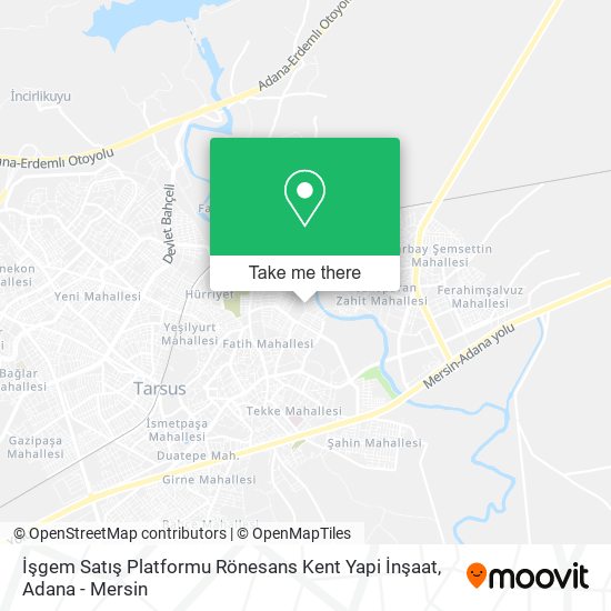 İşgem Satış Platformu Rönesans Kent Yapi İnşaat map