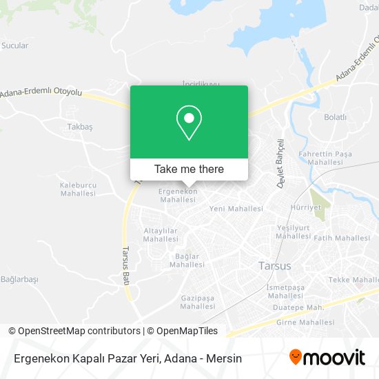 Ergenekon Kapalı Pazar Yeri map