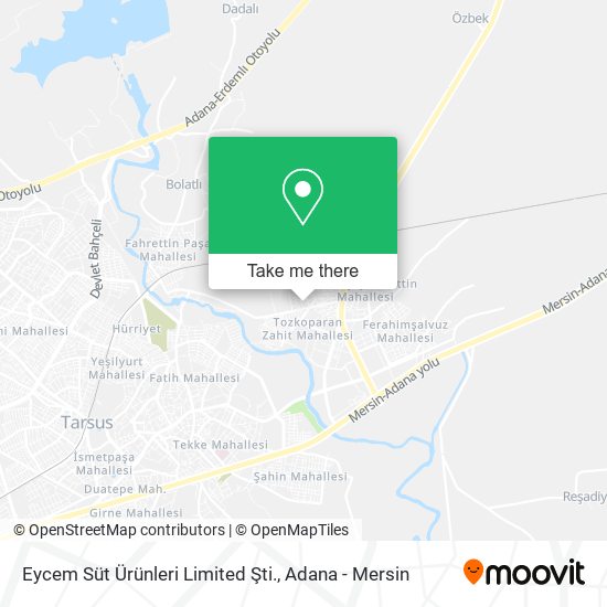 Eycem Süt Ürünleri Limited Şti. map
