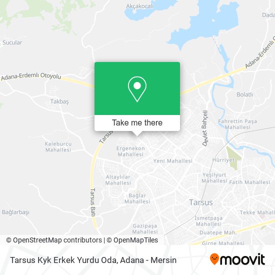 Tarsus Kyk Erkek Yurdu Oda map