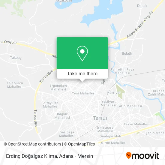 Erdinç Doğalgaz Klima map