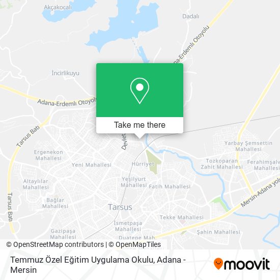 Temmuz Özel Eğitim Uygulama Okulu map