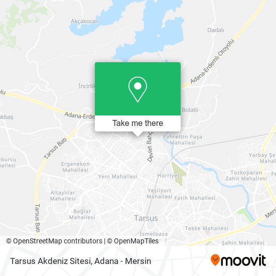 Tarsus Akdeniz Sitesi map