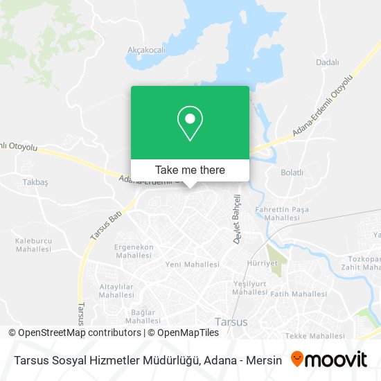Tarsus Sosyal Hizmetler Müdürlüğü map