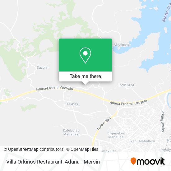 Villa Orkinos Restaurant map