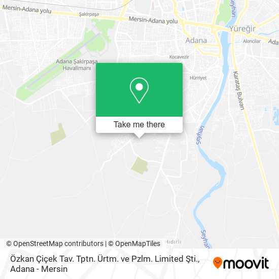 Özkan Çiçek Tav. Tptn. Ürtm. ve Pzlm. Limited Şti. map