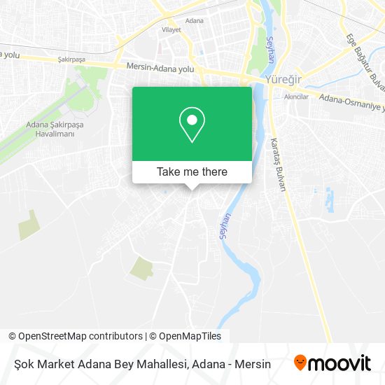 Şok Market Adana Bey Mahallesi map