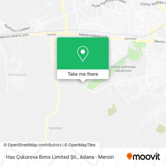 Has Çukurova Bims Limited Şti. map