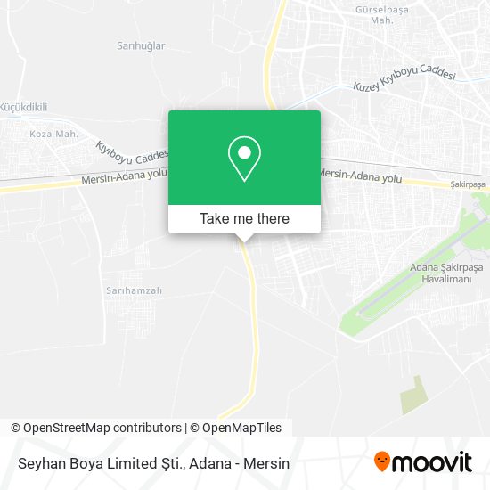 Seyhan Boya Limited Şti. map