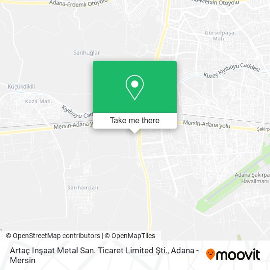 Artaç Inşaat Metal San. Ticaret Limited Şti. map