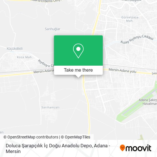 Doluca Şarapçılık İç Doğu Anadolu Depo map