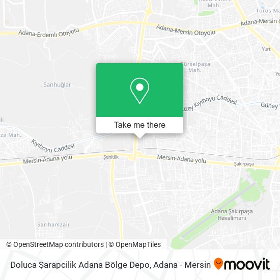 Doluca Şarapcilik Adana Bölge Depo map