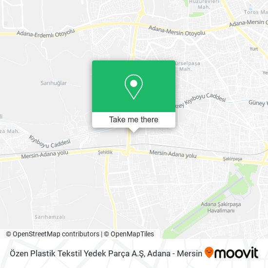 Özen Plastik Tekstil Yedek Parça A.Ş map