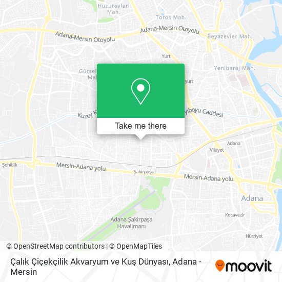 Çalık Çiçekçilik Akvaryum ve Kuş Dünyası map