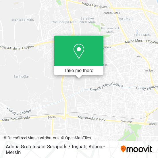 Adana Grup Inşaat Serapark 7 Inşaatı map