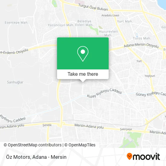 Öz Motors map