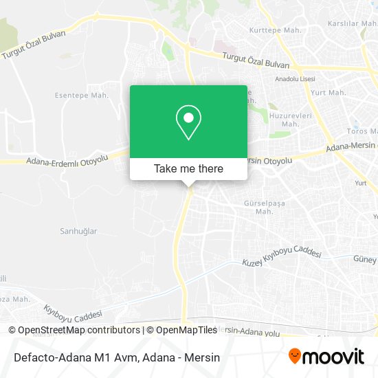 Defacto-Adana M1 Avm map