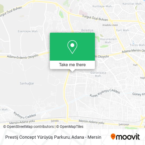 Prestij Concept Yürüyüş Parkuru map