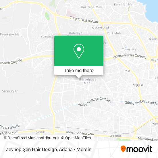 Zeynep Şen Hair Design map