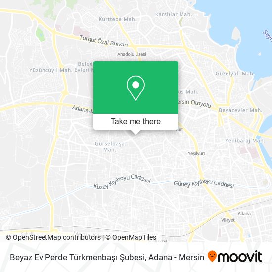 Beyaz Ev Perde Türkmenbaşı Şubesi map
