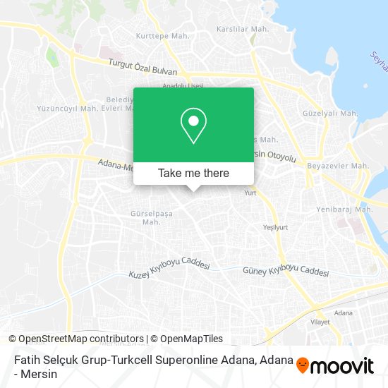 Fatih Selçuk Grup-Turkcell Superonline Adana map