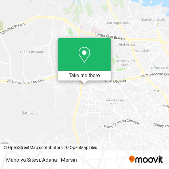 Manolya Sitesi map