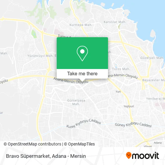 Bravo Süpermarket map
