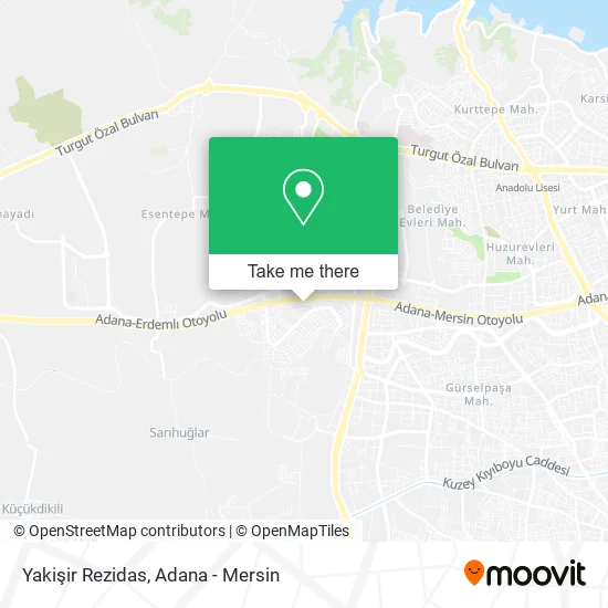 Yakişir Rezidas map