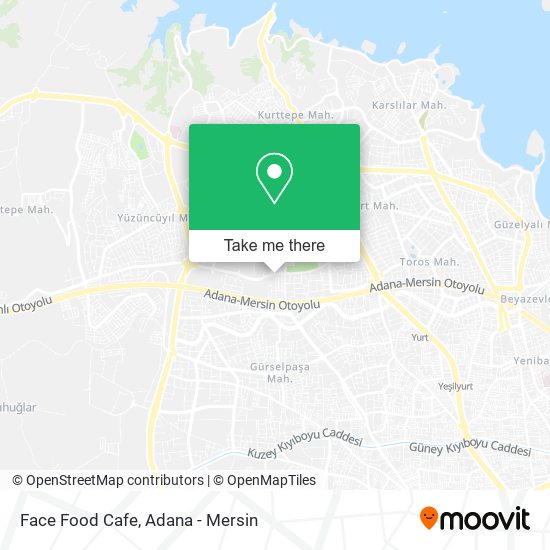 Face Food Cafe map